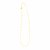 14K Yellow Gold Necklace with Dangling Hearts