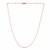 Double Extendable Diamond Cut Cable Chain in 14k Rose Gold (0.87 mm)