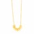 14k Yellow Gold Polished Sunburst Necklace