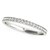 14k White Gold Prong Setting Round Diamond Wedding Band (1/5 cttw)