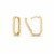 14k Yellow Gold Large Paperclip Huggies