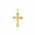 Black Onyx Cross Pendant in 14k Yellow Gold