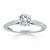 Micro Prong Diamond Cathedral Engagement Ring Mounting in 14k White Gold