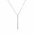 Sterling Silver 24 inch Necklace with Long Polished Bar Pendant