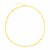 14k Yellow Gold Necklace with Polished Circles