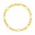 Solid Figaro Bracelet in 10k Yellow Gold  (4.50 mm)