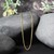 Diamond Cut Round Wheat Chain in 14k Yellow Gold (1.00 mm)