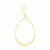 14K Yellow Gold Adjustable Bracelet with Paperclip Chain (1.00 mm)