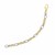 Round Link and Cable Textured Oval Bracelet in 14k Two-Tone Gold (8.80 mm)