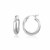 Round Interlaced Dual Hoop Earrings in Sterling Silver