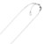 Adjustable Snake Chain in 14k White Gold (0.80 mm)