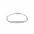 Figaro Link Classic Childrens ID Bracelet in 14k White Gold (3.30 mm)