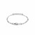 Figaro Link Classic Childrens ID Bracelet in 14k White Gold (3.30 mm)