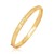 Fancy Diamond Cut Bangle in 14k Yellow Gold (6.00 mm)