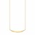 14k Yellow Gold Necklace with Polished Curved Bar Pendant