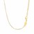 14k Yellow Gold Necklace with Polished Curved Bar Pendant