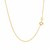 Diamond Cut Round Wheat Chain in 14k Yellow Gold (0.60 mm)