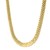 14k Yellow Gold Faceted Panther Link Chain Necklace