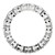 Round Cut Lab Grown Diamond Eternity Ring in 14k White Gold (3 cttw FG/VS2)