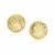 Diamond Cut Puff Round Earrings in 14k Yellow Gold(11mm)