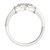 Halo Set Two Stone Round Diamond Ring in 14k White Gold (3/4 cttw)