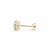 4 cttw Certified IGI Lab Grown Round Diamond Stud Earrings 14k Yellow Gold (G/VS2)