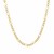 Solid Figaro Chain in 10k Yellow Gold (2.60 mm)