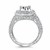 Vintage Halo Diamond Semi-Mount in 14k White Gold