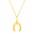 14K Yellow Gold Necklace with Horseshoe