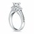 Multi Diamond Engagement Ring Mounting in 14k White Gold