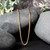 Round Wheat Chain in 14k Yellow Gold (2.10 mm)