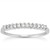 Shared Prong Diamond Wedding Ring Band in 14k White Gold