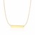 Flat Bar Design Chain Necklace in 14k Yellow Gold