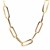 14k Yellow Gold Extra Wide Paperclip Chain Necklace