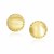 Diamond Cut Edge and Satin Finish Post Earrings in 14k Yellow Gold(11.3mm)