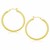 Classic Hoop Earrings in 10k Yellow Gold (3x40mm)