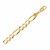 Solid Figaro Bracelet in 10k Yellow Gold  (7.90 mm)