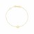 14k Yellow Gold Star of David Bracelet