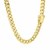 Semi Solid Miami Cuban Chain in 14k Yellow Gold (7.20 mm)