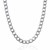 Classic Rhodium Plated Curb Chain in 925 Sterling Silver (8.40 mm)