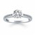 Diamond Channel Cathedral Engagement Ring Mounting in 14k White Gold