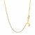 Adjustable Box Chain in 14k Yellow Gold (1.10 mm)