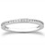 Slender Channel Set Diamond Wedding Ring Band in 14k White Gold