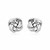 Petite Sterling Silver Polished Love Knot Earrings(9mm)