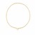 14k Yellow Gold Heart Element Paperclip Necklace