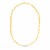 14k Yellow Gold Paperclip Chain Necklace with Diamond Link