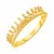 14k Yellow Gold Crown Motif Ring