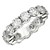 Round Cut Lab Grown Diamond Eternity Ring in 14k White Gold (6 cttw FG/VS2)