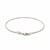 Solid Diamond Cut Rope Bracelet in 14k White Gold  (1.60 mm)