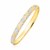 Diamond Shape Pattern Bangle in 10k Two-Tone Gold (6.00 mm)